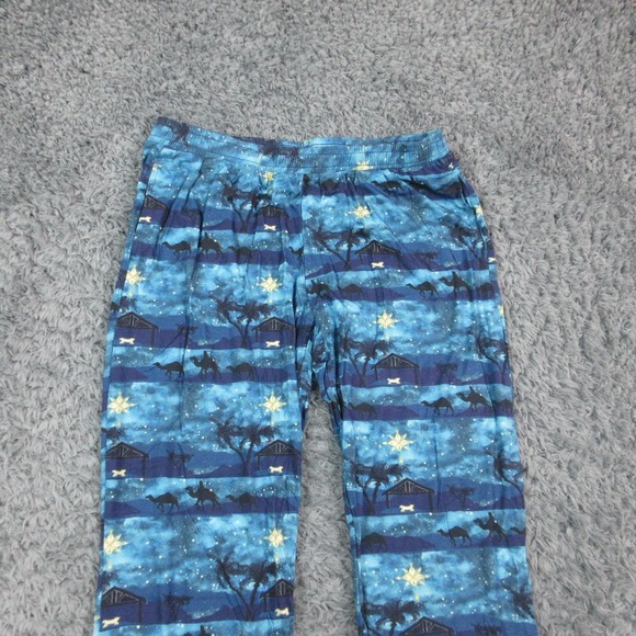 Tiny Roots Pajama Set Womens Small Blue Nativity Christmas TENCEL Modal NWT - Picture 10 of 16